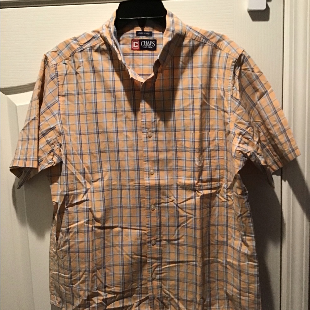 CHAPS Casual Plaid Shirt (L)